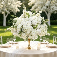 DKB Vente en gros de décorations de mariage, centre de table, boule de fleurs, centre de table de mariage, boule de fleurs artificielles