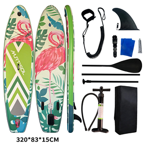 Nouvelle Planche de <span class=keywords><strong>Paddle</strong></span> <span class=keywords><strong>Gonflable</strong></span> Tendance avec Technologie Drop Stitch, Capacité de Charge Élevée 150kg, Pour Deux <span class=keywords><strong>Personnes</strong></span>, Système à <span class=keywords><strong>3</strong></span> Ailerons, Écologique et Portable - Product Image 2