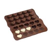Valentinstag Geschenk Antihaft Lebensmittel qualität Silikon formen Backen Schokoriegel Formen DIY Brown Candy Bag Kerzen seife