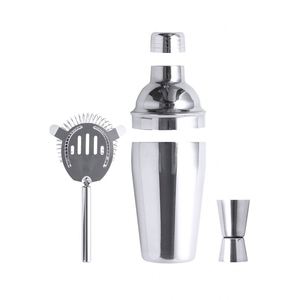 Wholesale Sustainable Stocked 550ml Stainless Steel 3-Piece Mirror Surface Shaker Set Jigger Cocktail Shakers Gift Box <b>Bar</b> <b>Tools</b> - Product Image 4