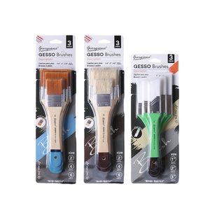 Pinceaux plats professionnels Paul Cézanne, 3 pièces, pinceaux en nylon pour <span class=keywords><strong>peinture</strong></span> artistique, <span class=keywords><strong>dessin</strong></span>, huile, gouache, acrylique - Product Image 1