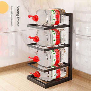 Étagère <span class=keywords><strong>d</strong></span>'<span class=keywords><strong>angle</strong></span> multicouche pour couvercle de casserole Étagère pour évier à faible encombrement Étagères de rangement pour cuiseur à riz Rangement pour l'organisation de la cuisine - Product Image 6