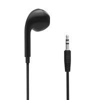 Écouteurs intra-auriculaires filaires jetables simple face écouteurs usine de gros prix bon marché écouteurs mono filaires à usage unique