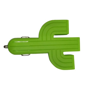 ที่ชาร์จในรถยนต์รูปทรงกระบองเพชร 3 พอร์ต USB รองรับแรงดันไฟฟ้า 12/24V สำหรับชาร์จโทรศัพท์ พร้อมปลั๊กจุดบุหรี่ - Product Image 3