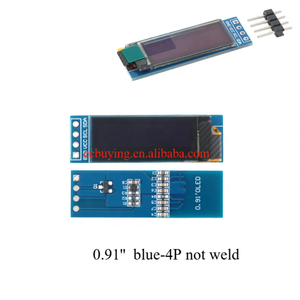Module d'affichage OLED 0,91'' (0,91 pouce) 128*32 Résolution 128x32 Interface IIC Pilote SSD1306 Blanc/Bleu 4 broches - Product Image 5