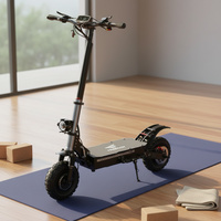 Trottinette électrique pliable 60V 6000W pour adultes, légère, pour les trajets urbains, avec un design intelligent à 2 roues