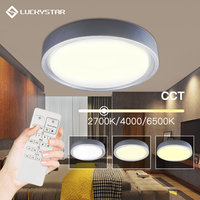 LUCKYSTAR — plafonnier Led rond décoratif en acrylique, design nordique moderne, montage en Surface, avec télécommande, idéal pour une chambre à coucher, ac 220v
