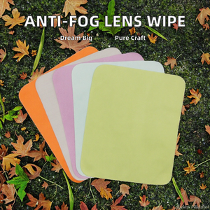 Chiffon de nettoyage <span class=keywords><strong>anti</strong></span>-<span class=keywords><strong>buée</strong></span> <span class=keywords><strong>réutilisable</strong></span> de haute qualité pour lunettes de soleil avec logo de couleur personnalisé - Product Image 3
