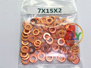7x1 5mm/9x18mm 디젤 커먼 레일 인젝터 구리 씰 와셔 가스켓 링 수리 키트 F00vc17504 f00VC17503 F00VC17505 F00VC1750 - Product Image 3