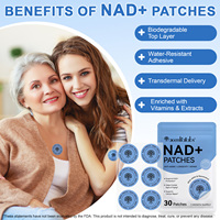 Acentiallabs 30 Patchs Transdermiques Anti-Âge au Resvératrol et NAD pour la Réparation Cellulaire (Marques Privées) – Patchs Buccaux, Nasaux et Corporels NAD+