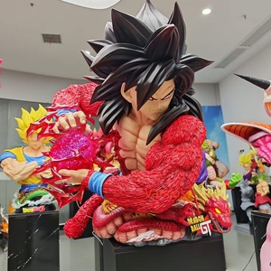 Figurine Goku <span class=keywords><strong>Super</strong></span> Saiyan 4 Anime <span class=keywords><strong>Dragon</strong></span> <span class=keywords><strong>Ball</strong></span> <span class=keywords><strong>GT</strong></span> en résine, statue de collection avec base LED Shenron pour la décoration de la maison - Product Image 2