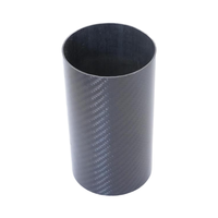 Tubes en fibre de carbone sergé 3k de grand diamètre 60/70/80mm à haute résistance pour accessoires de drone, équipements agricoles et sportifs