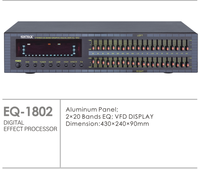 Haut-parleur égaliseur numérique pour amplificateur de puissance scène Performance Audio maison égaliseur Audio professionnel