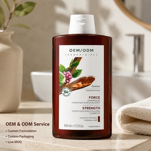Shampoo Fortificante <span class=keywords><strong>e</strong></span> Rivitalizzante OEM/ODM con Quinine per Capelli Sottili <span class=keywords><strong>e</strong></span> Affaticati, 84% Ingredienti di Origine Naturale, 400ml - Product Image 1