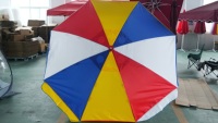 Parasol de plage rayé arc-en-ciel, protection UV, portable, pour pique-niques et tables de bord de mer
