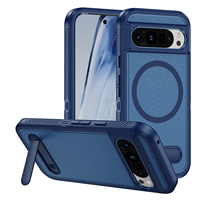 Étui de téléphone magnétique robuste à double couche TPU+PC, design luxueux, anti-chute, pour Google Pixel 9 Pro XL & 8 Pro