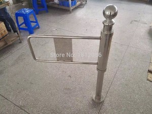 Mecánica Manual supermercado Pilar Swing barrera solo brazo barrera de la puerta de oscilación <span class=keywords><strong>para</strong></span> acceso peatonal - Product Image 4