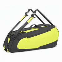 Sac à dos personnalisé pour raquettes de tennis et de badminton, grande capacité, avec fermeture éclair, en polyester imperméable, fabricant OEM ODM