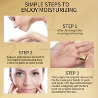 Sérum Visage Or 24K Coréen, Soin Anti-Âge à la Niacinamide, Huile Essentielle Éclaircissante et Acide Hyaluronique