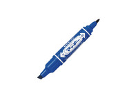Vente en gros de stylos marqueurs japonais Hi-Marky obliques double face à base d'huile Encre permanente résistante à l'eau à séchage rapide 8 couleurs