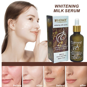 Serum susu 50ml Serum Kulit bersinar Serum Wajah pengecil pori-pori pemutih Spot Reduction Serum Wajah dengan minyak Argan murni H - Product Image 2