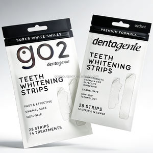 Sacs d'emballage à fermeture éclair imprimés sur mesure, blanchiment des dents, papier kraft de qualité alimentaire, pochette écologique biodégradable, aliments biologiques - Product Image 1