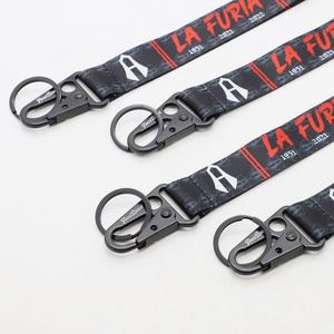 Professional Custom Sports Club Merchandise Championship Anniversary Souvenirs Personalized Logo <b>Polyester</b> Keychain <b>Lanyards</b> - Product Image 3