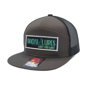 Remendo personalizado do couro do bordado tampões de basebol cabidos chapéu do camionista Richardson 168 7 painel Richardson 112 chapéu do camionista - Product Image 3