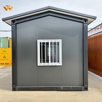 Maison de conteneur confortable monobloc moderne à bas prix avec clôture Toit triangulaire Maison de conteneur portable