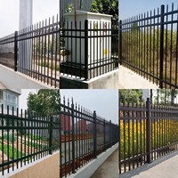 Clôture de sécurité en fer pour périmètre extérieur, taille personnalisée, différentes options de couleur, galvanisée, pour chantier de construction
