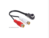 Pour Alpine ai-net RCA câble Aux, ai-net vers 2RCA femelle câble adaptateur d'entrée pour Alpine KCA-121B DVD JVC câble d'entrée sonore