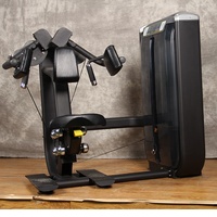 Appareil de musculation professionnel en acier pour presse à épaules assise, entraîneur abdominal réglable à sélection de charge par broche et machine d'extension dorsale