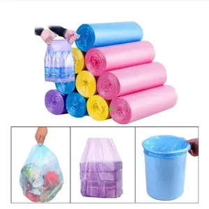 HDPE 또는 LDPE 도매 분해 가능한 티셔츠 쓰레기 봉투 처리 쓰레기 봉투 포장 플라스틱 쓰레기 봉투 롤 OEM 공장