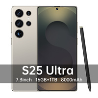 Échantillon Gratuit Livraison Rapide Smartphone Original 5G S25 Ultra Écran Amoled 7,3 Pouces Plein Écran Portable et Compact