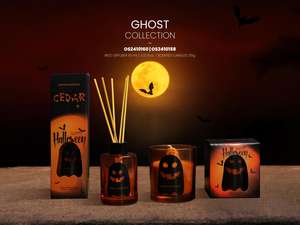 Emballage en boîte, <span class=keywords><strong>d</strong></span>écoration, logo personnalisé, pots en verre de 110 ml, parfum liquide naturel, aromathérapie, diffuseur de roseaux, <span class=keywords><strong>d</strong></span>ésodorisants - Product Image 2