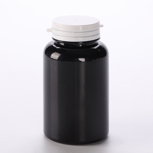Flaconi in Plastica Nera da 200ML/250ML per Pillole Mediche, Bottiglie in PET Personalizzate per Vitamine e Compresse di Grado Alimentare - Product Image 4