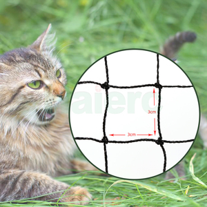 कस्टम प्रबलित काले बिल्ली नेट के साथ कस्टम प्रबलित काली बिल्ली नेट सुरक्षा बालकनी नेट - Product Image 3