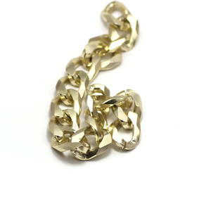 big aluminum 21x15.3mm <span class=keywords><strong>fake</strong></span> silver gold cuban link spectacle chains - Product Image 6