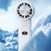 Ventilateur portable mini sur pied électrique à trois vitesses, batterie externe 1000 mAh, pliable, logo personnalisé, refroidissement USB pour voiture, camping-car et extérieur