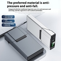 Étui à cigarettes en aluminium à verrouillage temporel avec écran LCD Boîte à cigarettes portable pour arrêter de fumer