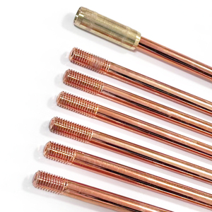 Cường độ cao Threaded Trái Đất Rod sét bảo vệ nền tảng hệ thống đồng mạ thép Trái Đất Rod/Mặt đất Rod - Product Image 1