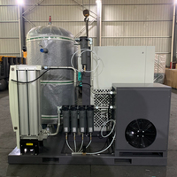Compresseur d'air monté sur dérapage 50kw 75hp 16bar Rotation de vis bien équilibrée silencieuse Faible vibration avec sécheur d'air efficace