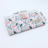 Cartera de PU con Diseño Floral y Grano Cruzado, Personalizada OEM, Directo de Fábrica, con Múltiples Ranuras, Marca Privada, Venta al Por Mayor, para Uso Diario de Mujeres