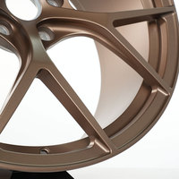 Jantes forgées sur mesure pour berline de luxe, peintes, concaves, en alliage d'aluminium