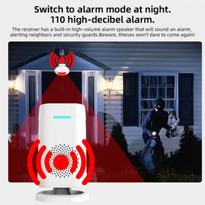 Kerui chia loại cửa hàng Chào mừng bạn chuông cửa thiết bị không dây tầm xa hồng ngoại PIR báo động Detector Home Mall sử dụng an ninh phụ kiện - Product Image 3