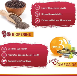 OEM/ODM <b>Herbal</b> <b>Supplement</b> 98% Pure Coenzyme Q10 300mg Softgel Capsules 120 Count Cardiovascular Immune System Skin Children - Product Image 3