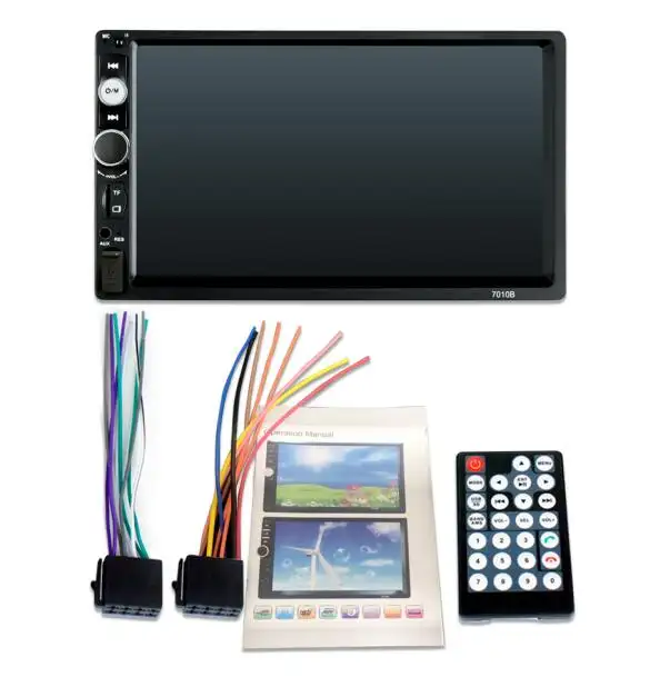 7018B 7inch HD LCD Touch Screen BT 2din Audio Car Stereo 7 Inch 2 Din Car Radio MP5 Video Player with Rear View Camera