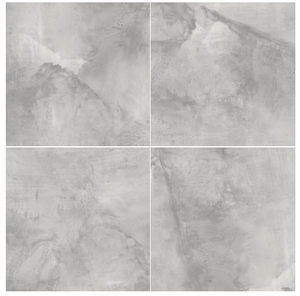 Carreau <span class=keywords><strong>de</strong></span> porcelaine moderne 600x600mm gris clair, texture <span class=keywords><strong>ciment</strong></span> rustique mate antidérapante pour intérieur, <span class=keywords><strong>salle</strong></span> <span class=keywords><strong>de</strong></span> bain, cuisine, murs et sols - Product Image 3