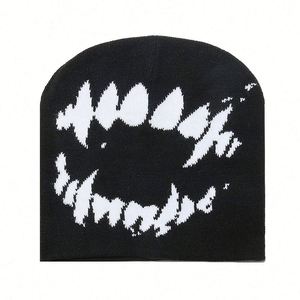 2024 Autumn Winter New Personality Hip Hop Grimace Knitted <b>Hat</b> Street Outdoor Cold <b>Hat</b> Custom Logo Beanie <b>Hat</b> - Product Image 6