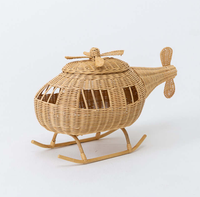 Décoration de chambre de bébé suspendue en rotin tressé, motif montgolfière, écologique